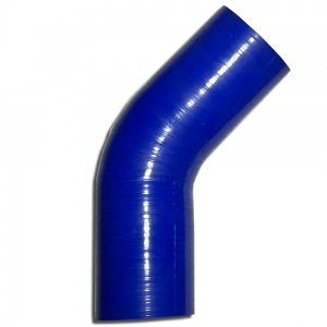 Silicone Elbow 45° Degree 63.5mm Inner Diameter Blue L 125mm 4 Layers 5.5mm Wall Thickness