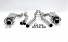 Exhaust system/Sport exhaust for Audi A6 (C5) 1.8T ø 63.5mm stainless steel duplex.