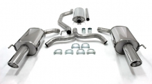 Sports exhaust for Opel Vectra C ø 63.5mm 1.8 2.0 T, 2.2, 3.2 1.9 CDTI 2.0 DTI, 2.2 DTI, 2.0 CDTI Stainless Steel Duplex